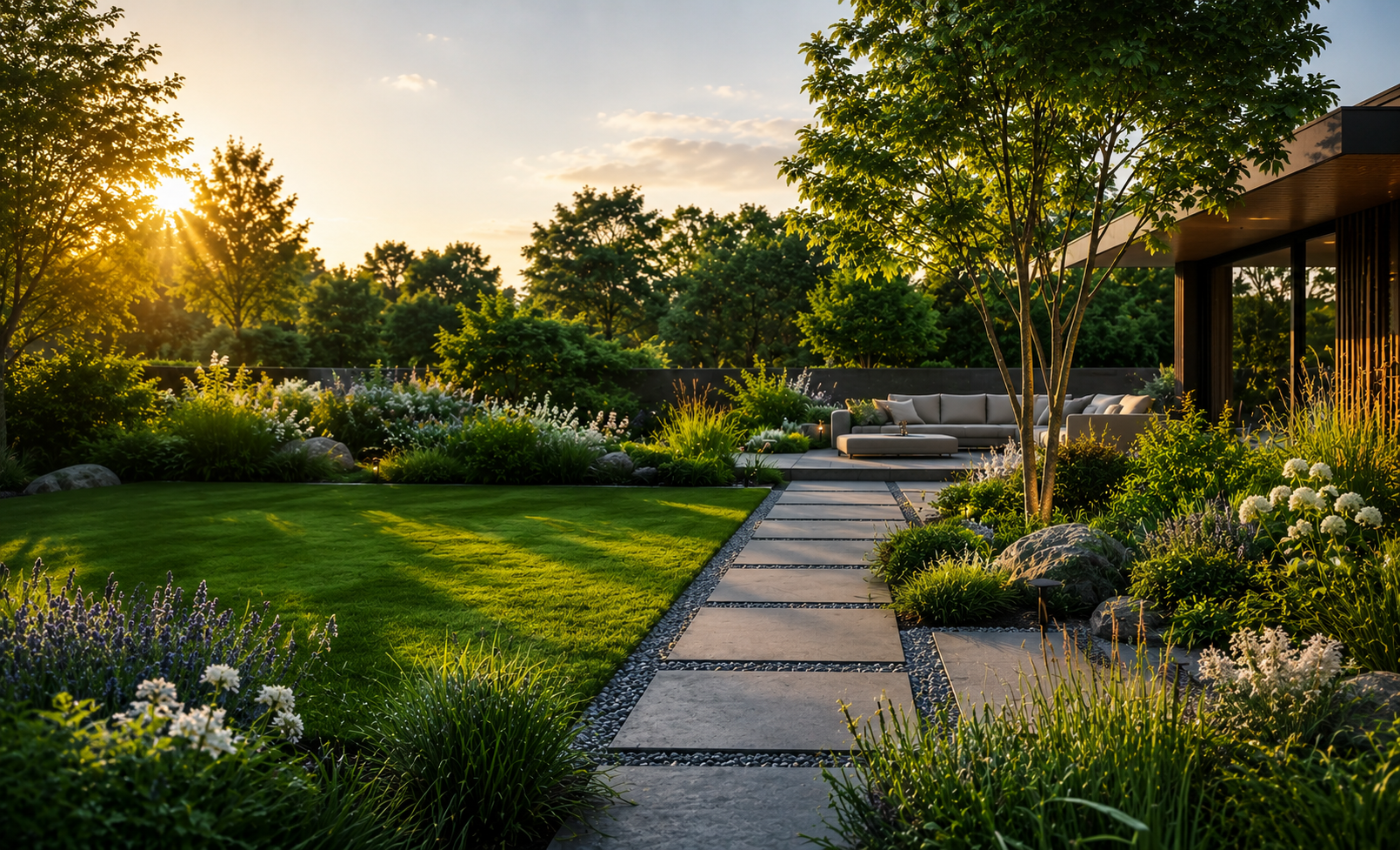 Moderne Gartengestaltung